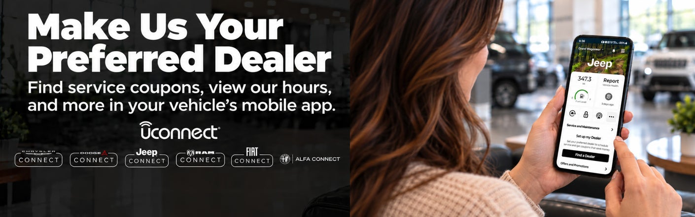 uconnect® make us your preferred dealer | Don Johnson's Cumberland Motors in Cumberland WI