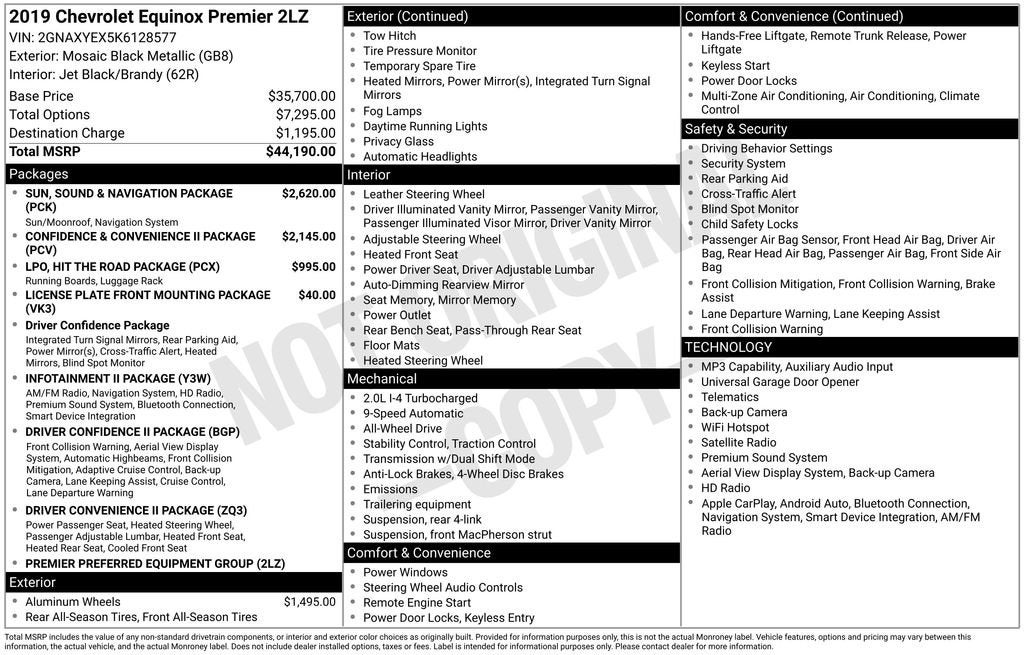 2019 Chevrolet Equinox Premier