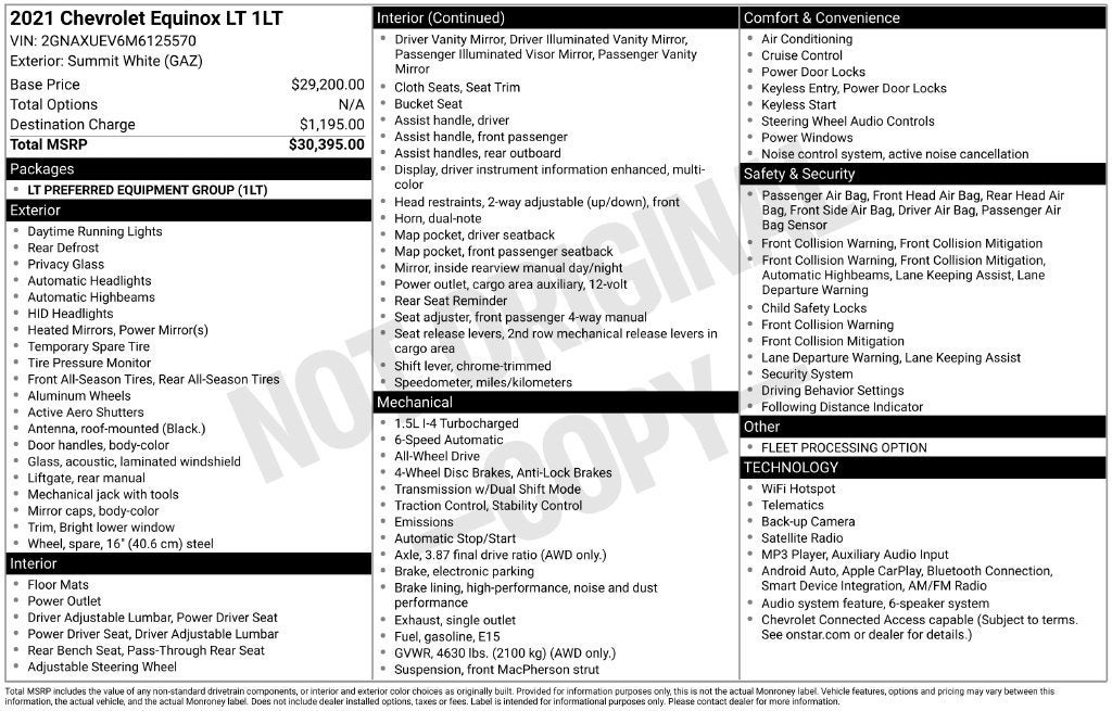 2021 Chevrolet Equinox LT