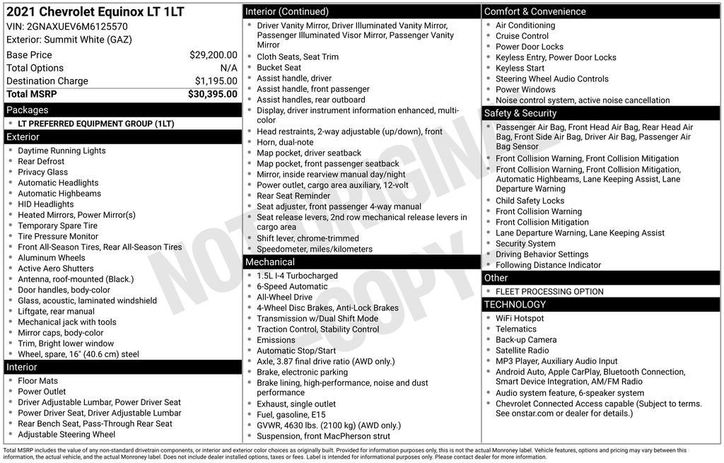 2021 Chevrolet Equinox LT