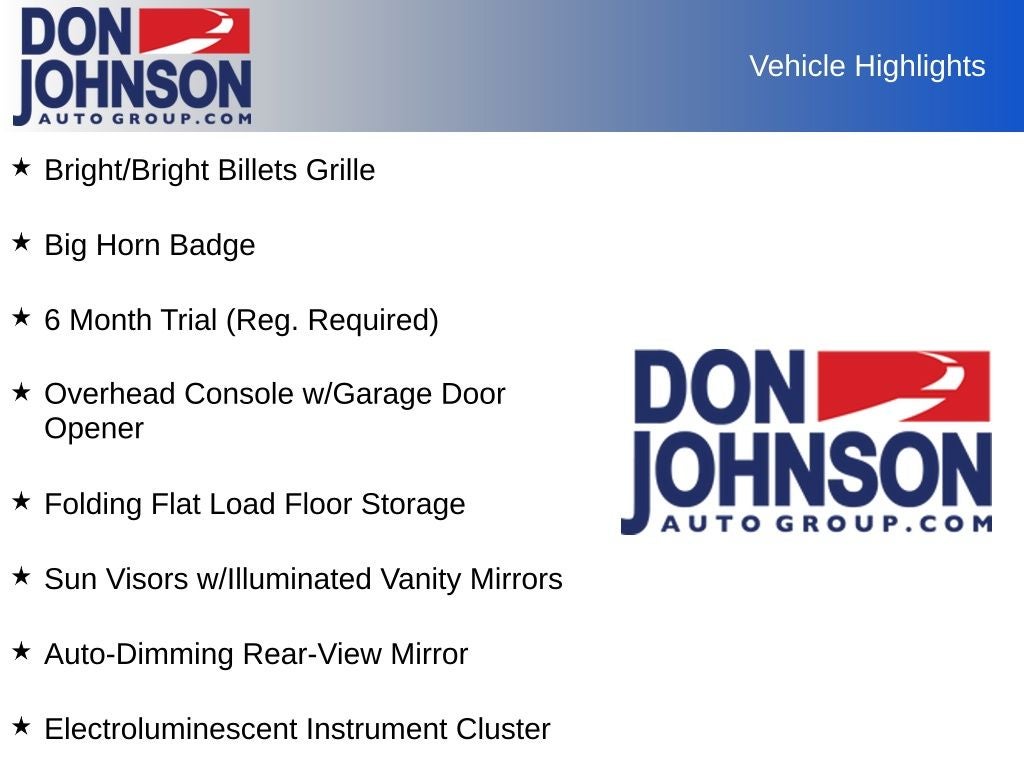 2017 RAM 1500 Big Horn Crew Cab 4x4 5'7' Box