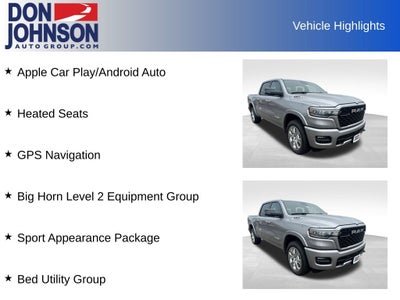 2026 RAM Ram 1500 RAM 1500 BIG HORN CREW CAB 4X4 5'7' BOX