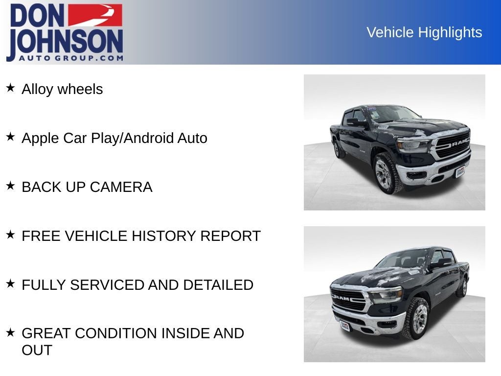 2021 RAM 1500 Big Horn Crew Cab 4x4 5'7' Box