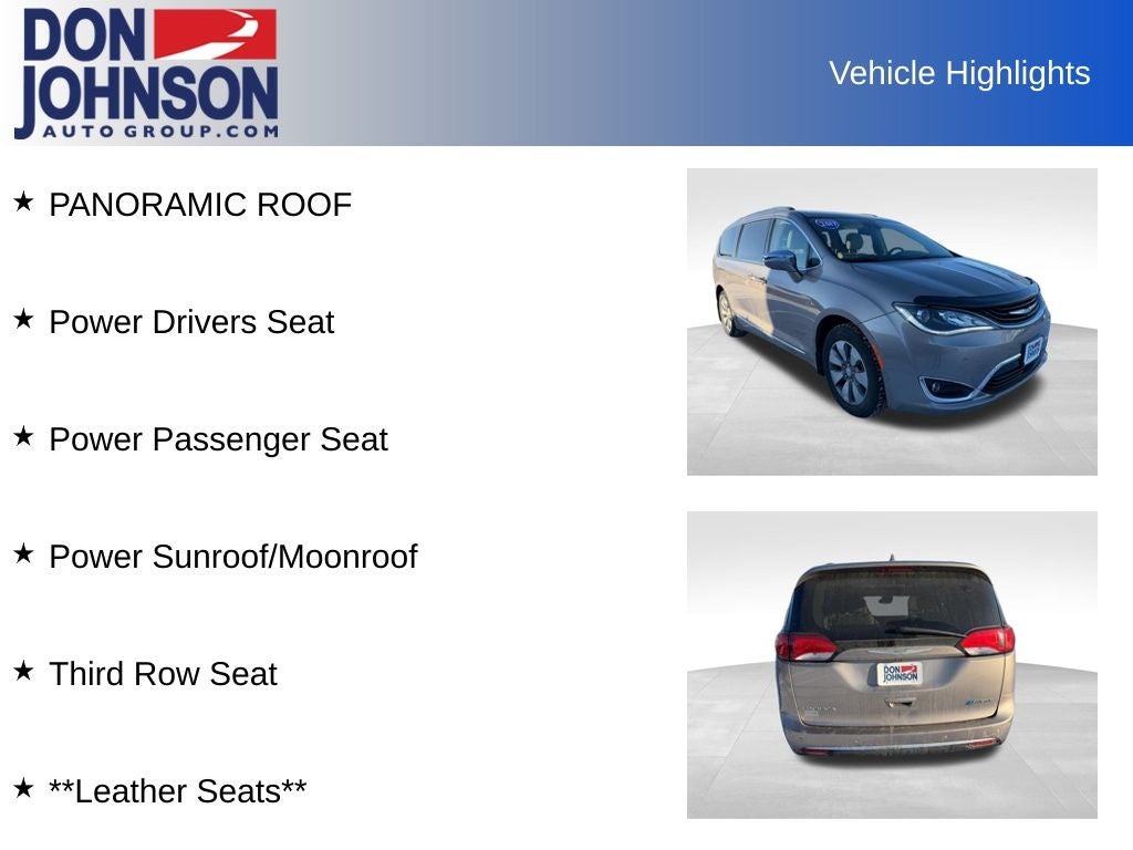 2017 Chrysler Pacifica Hybrid Platinum