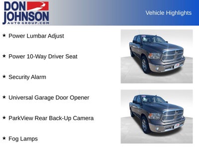 2017 RAM 1500 Big Horn Crew Cab 4x4 5'7' Box
