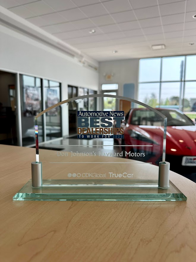 Award - Don Johnson's Cumberland Motors in Cumberland WI