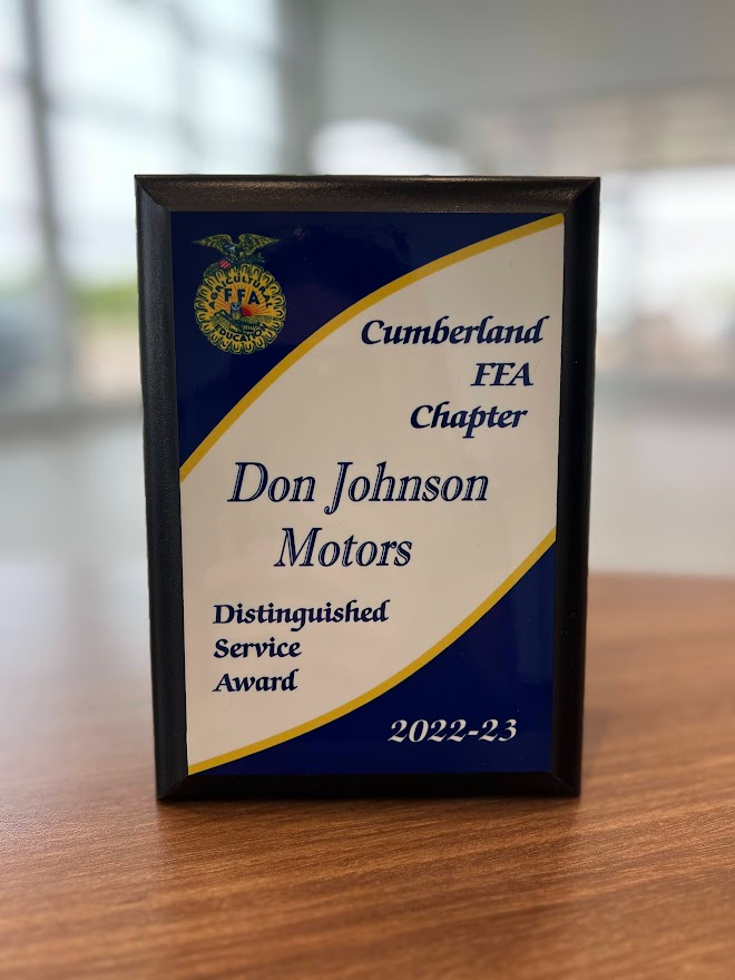 Award - Don Johnson's Cumberland Motors in Cumberland WI