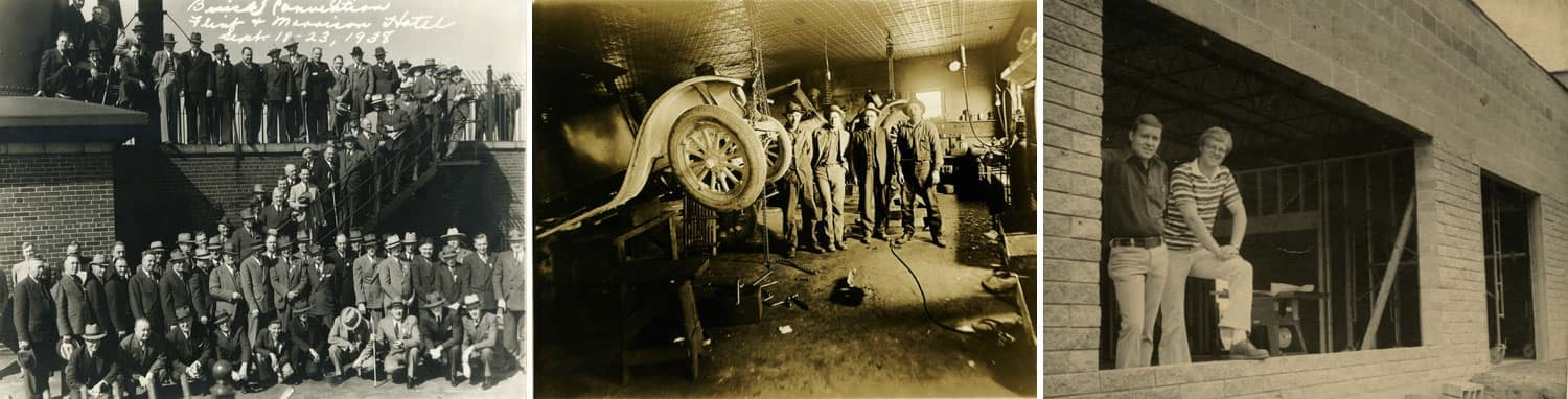 Don Johnson's Cumberland Motors history photo collage